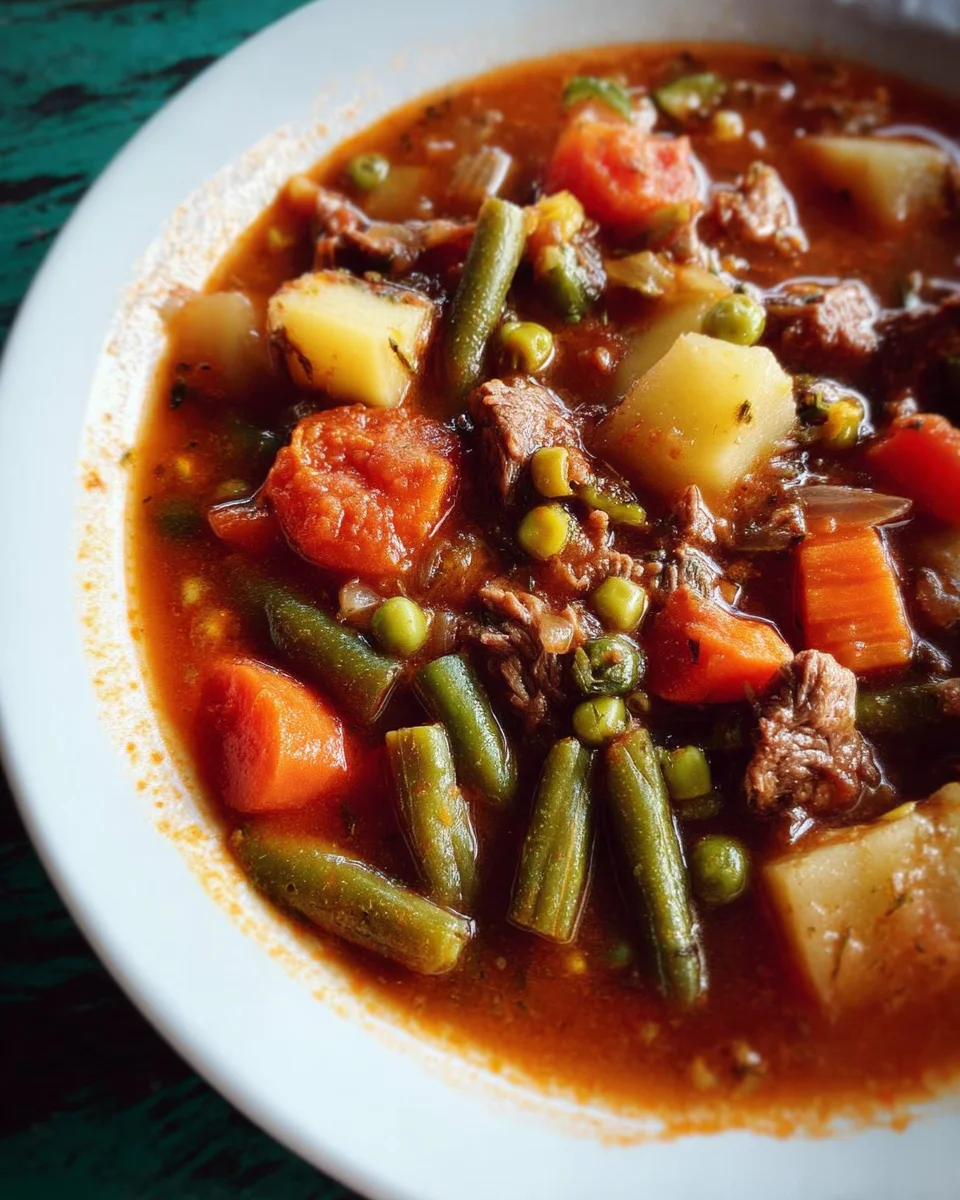 My Mom's Old-Fashioned Vegetable Beef Soup