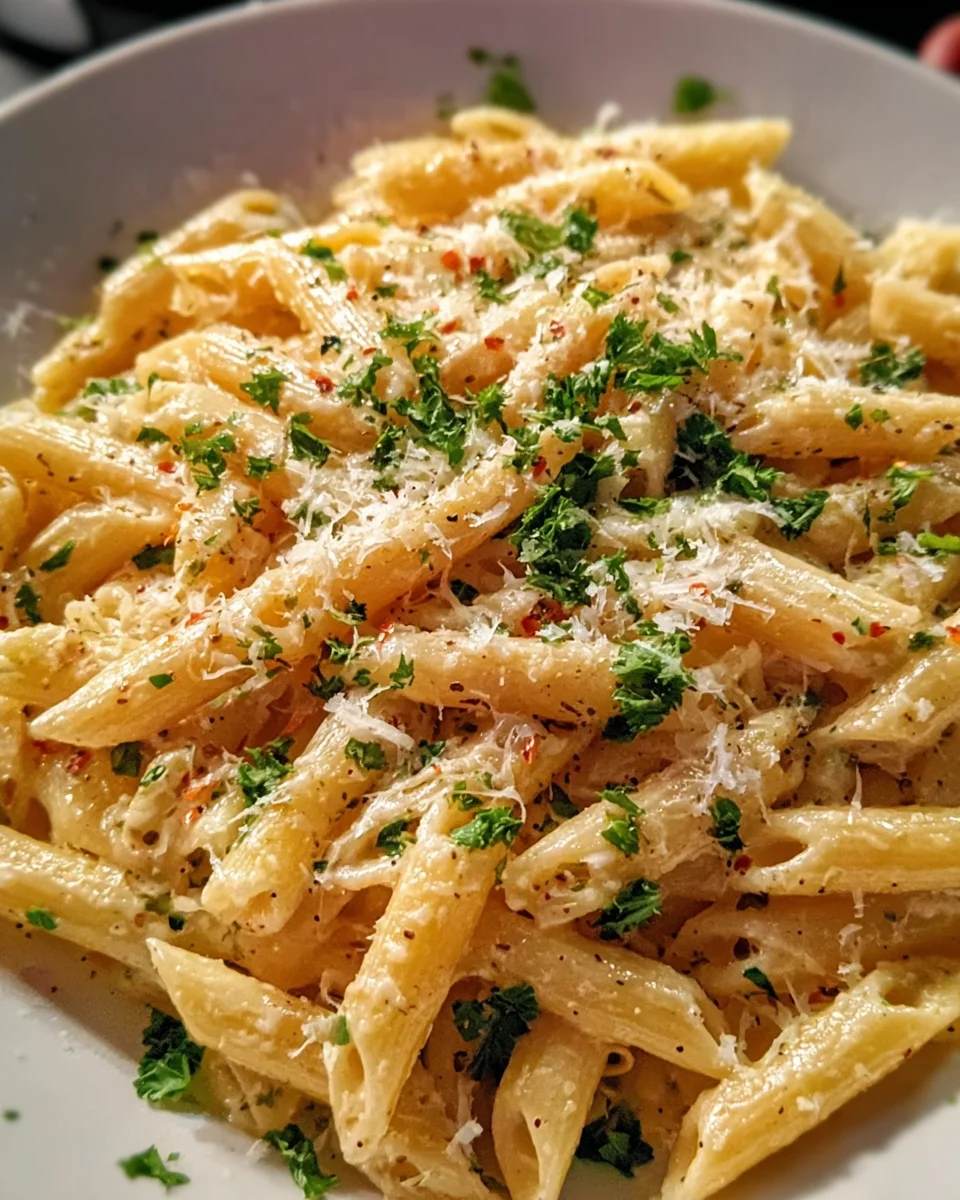 One Pot Creamy Garlic Pasta (Just 20 Minutes!)