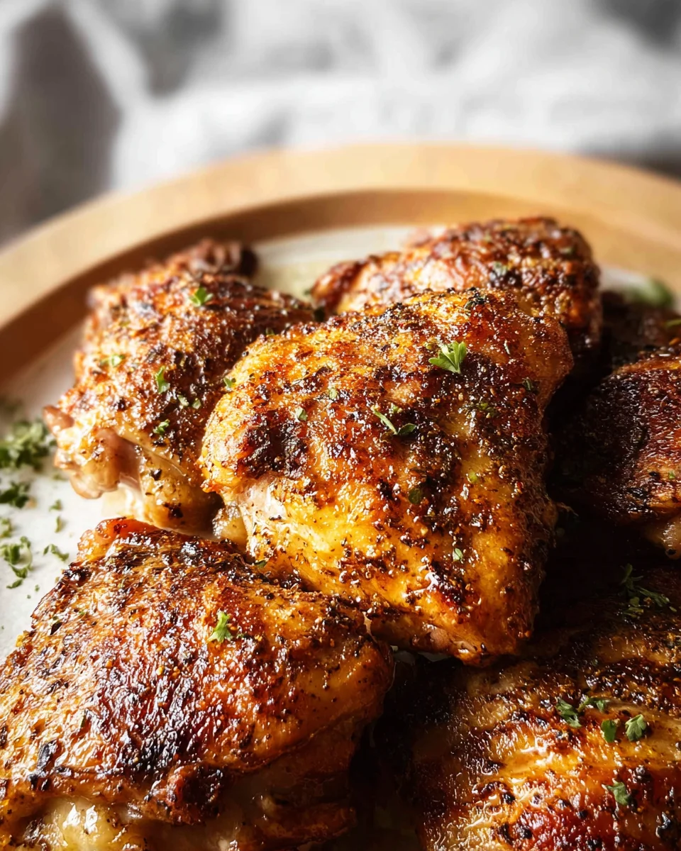 Oven Baked Chicken Thighs