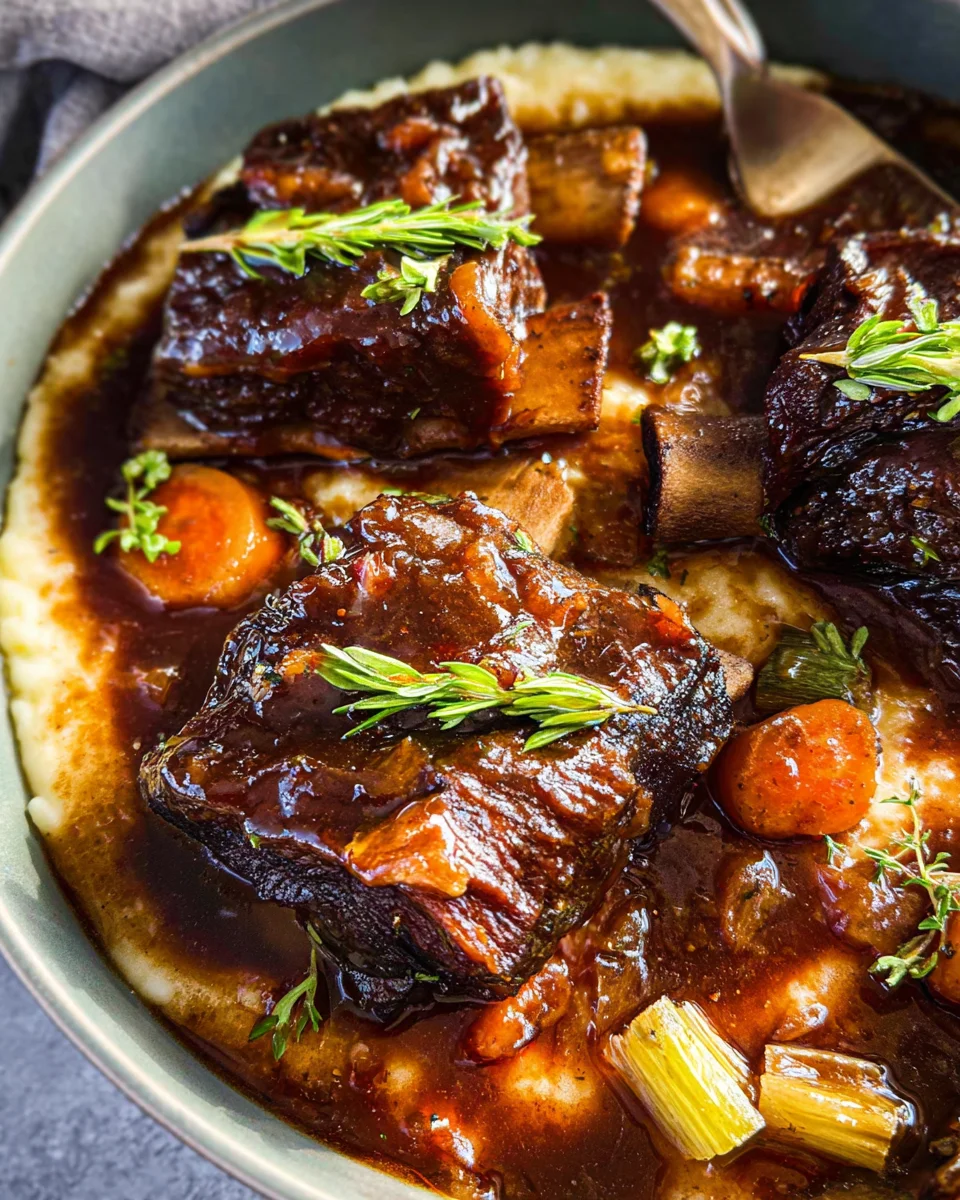 Red Wine Braised Short Ribs in Dutch Oven 23 Red