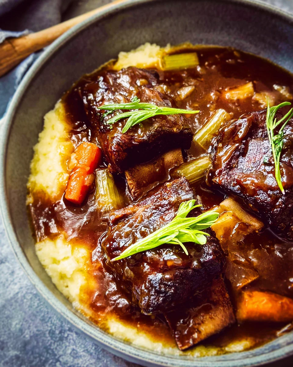 Red Wine Braised Short Ribs in Dutch Oven 24 Red