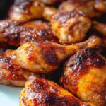 Two Ingredient Crispy Oven Baked BBQ Chicken