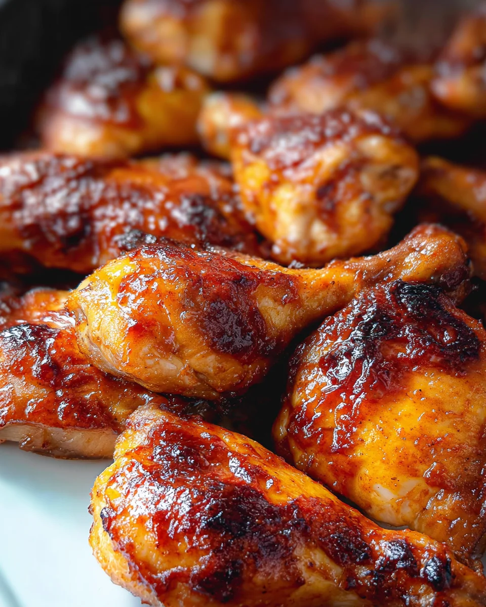 Two Ingredient Crispy Oven Baked BBQ Chicken