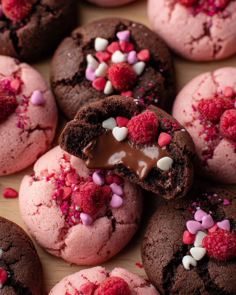 Valentine Ganache Cookies