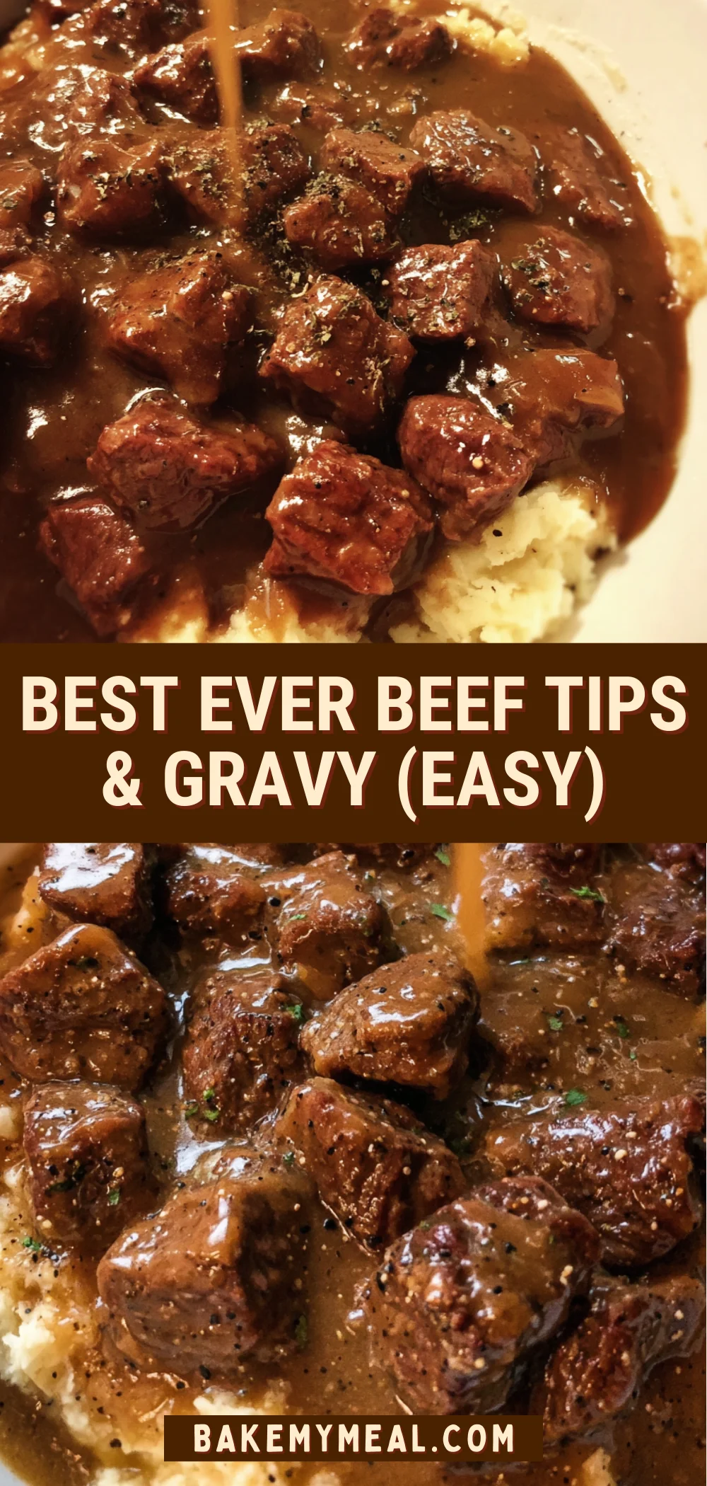 Best Ever Beef Tips & Gravy (Easy) 22 Pinterest Hidden Image