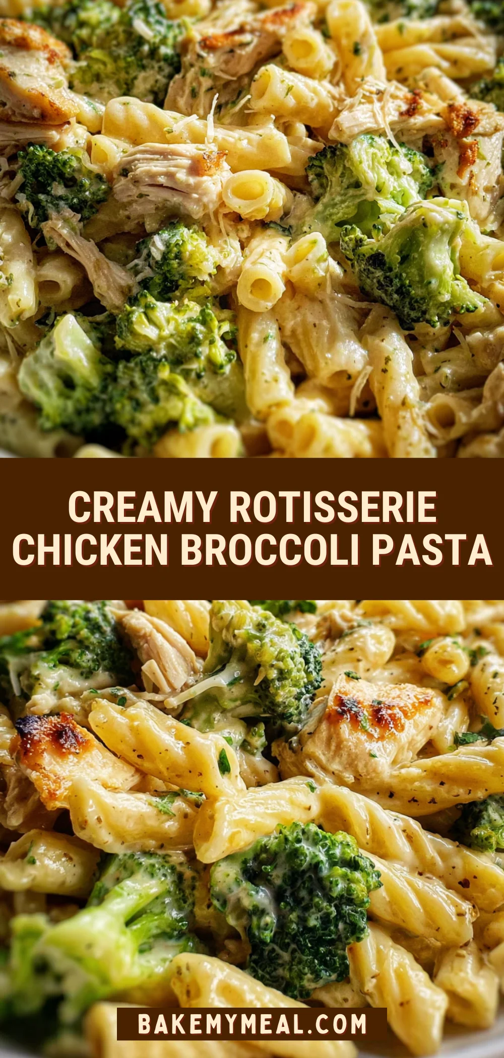 Creamy Rotisserie Chicken Broccoli Pasta 23 Pinterest Hidden Image