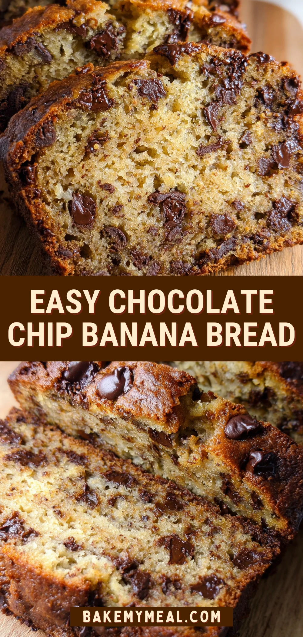 Easy Chocolate Chip Banana Bread 22 Pinterest Hidden Image