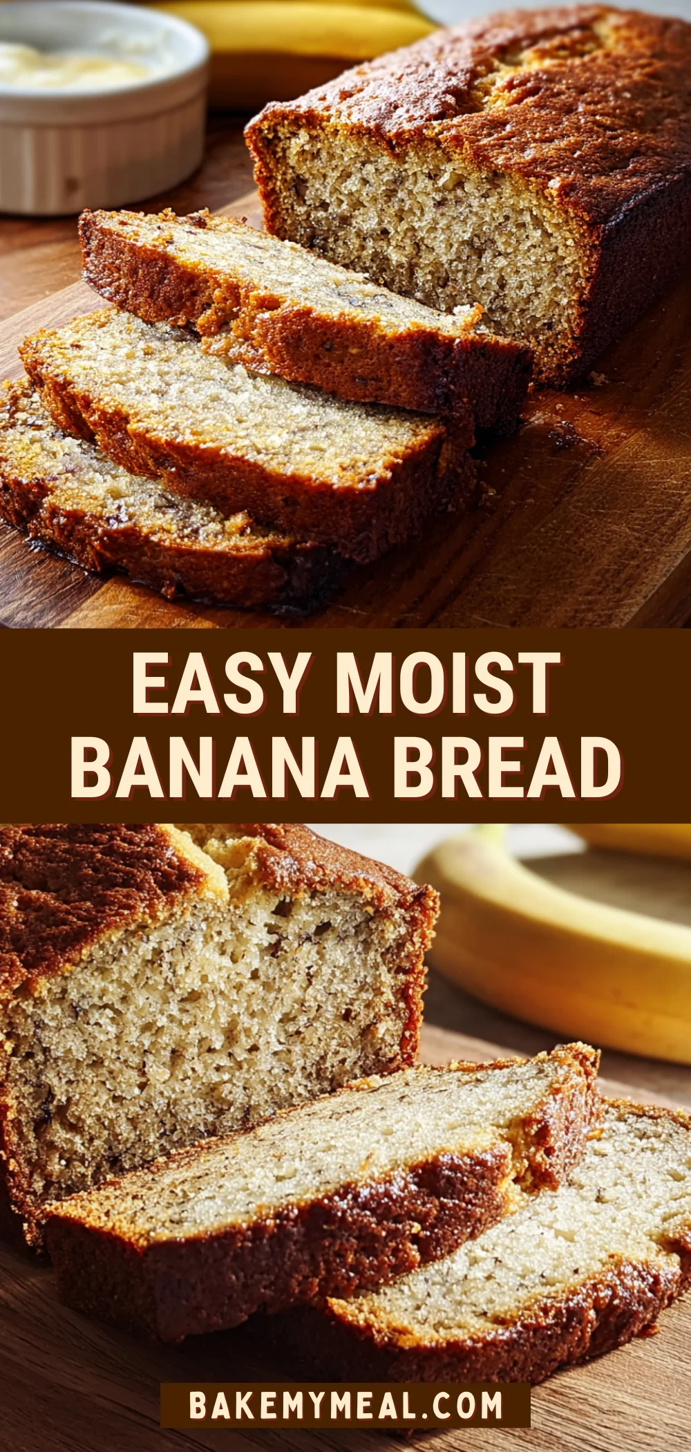 Easy Moist Banana Bread 22 Pinterest Hidden Image