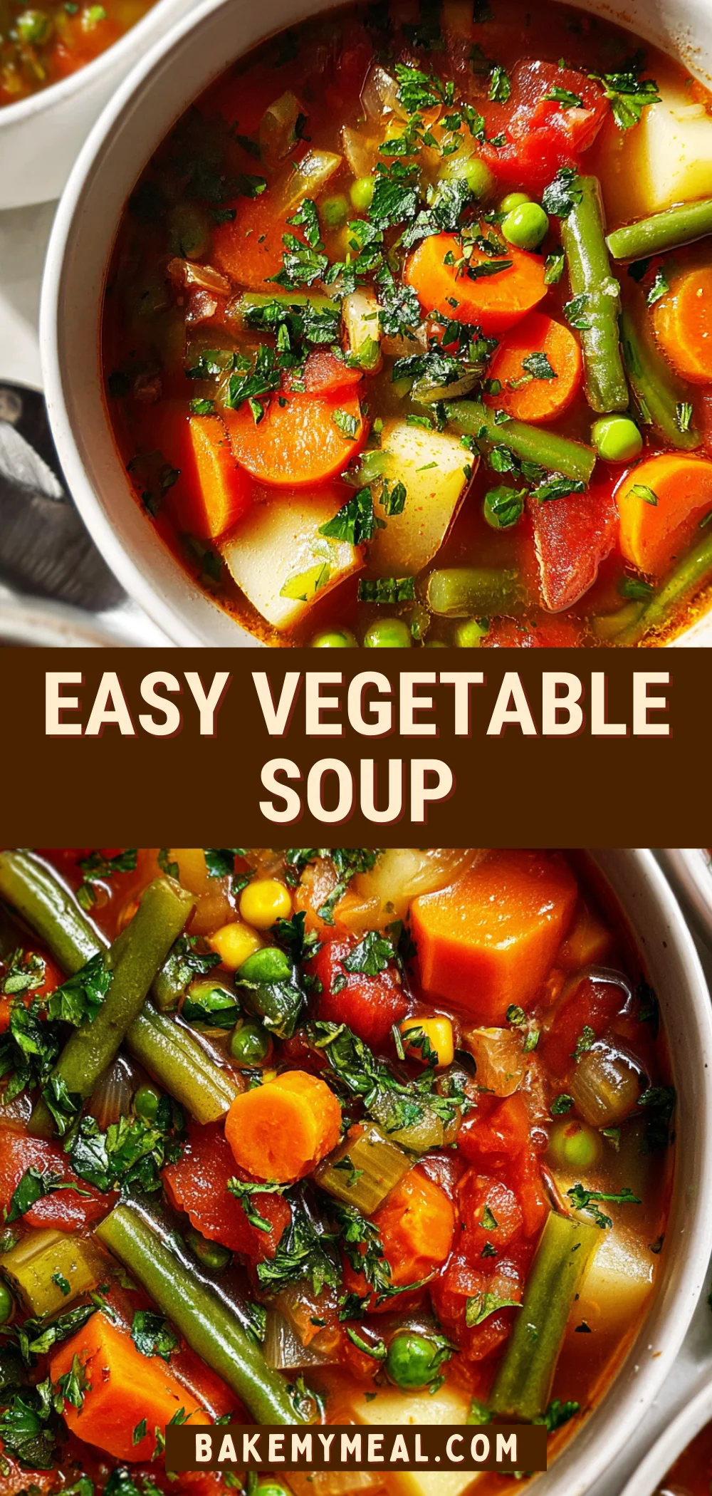Easy Vegetable Soup 26 Pinterest Hidden Image