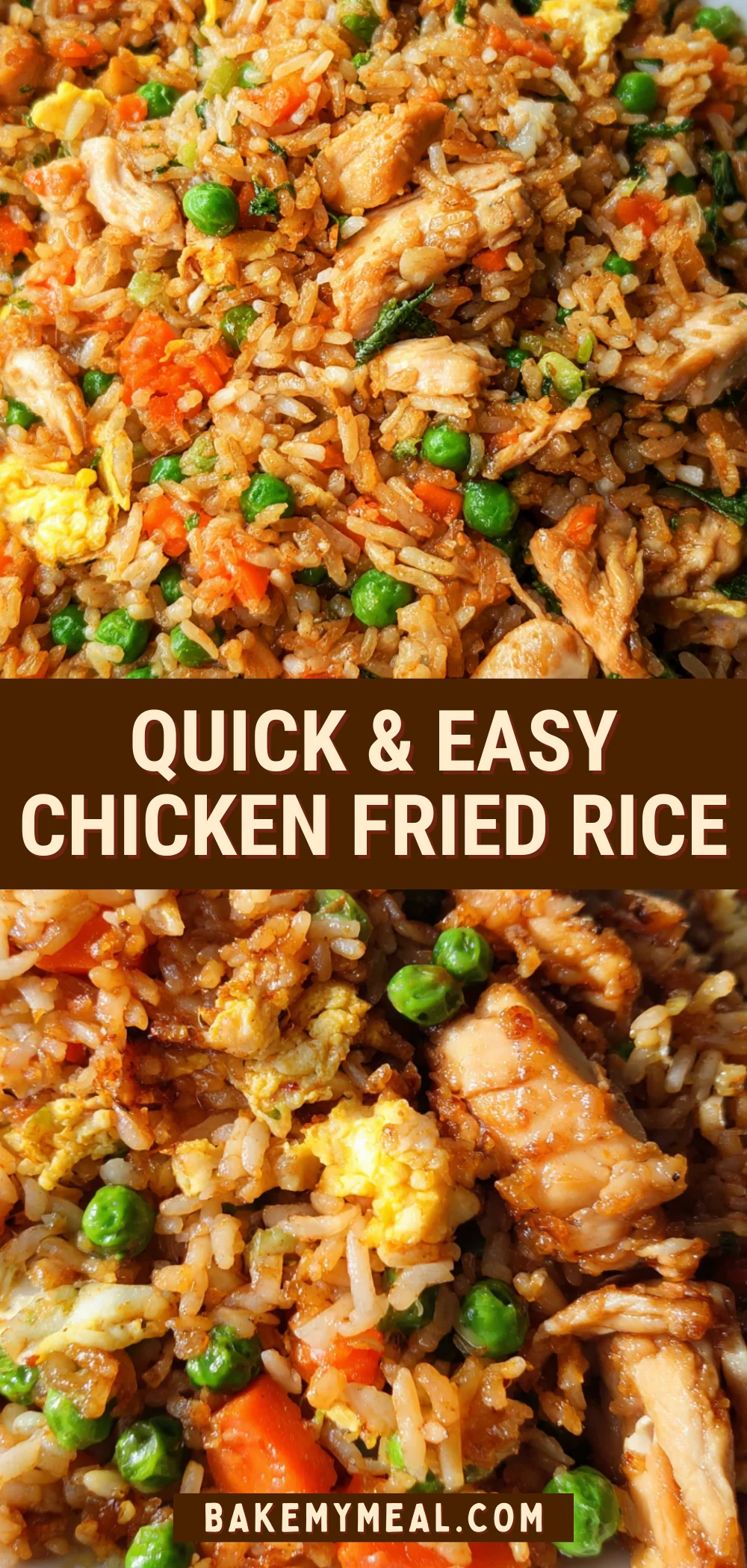 Quick & Easy Chicken Fried Rice 18 Pinterest Hidden Image