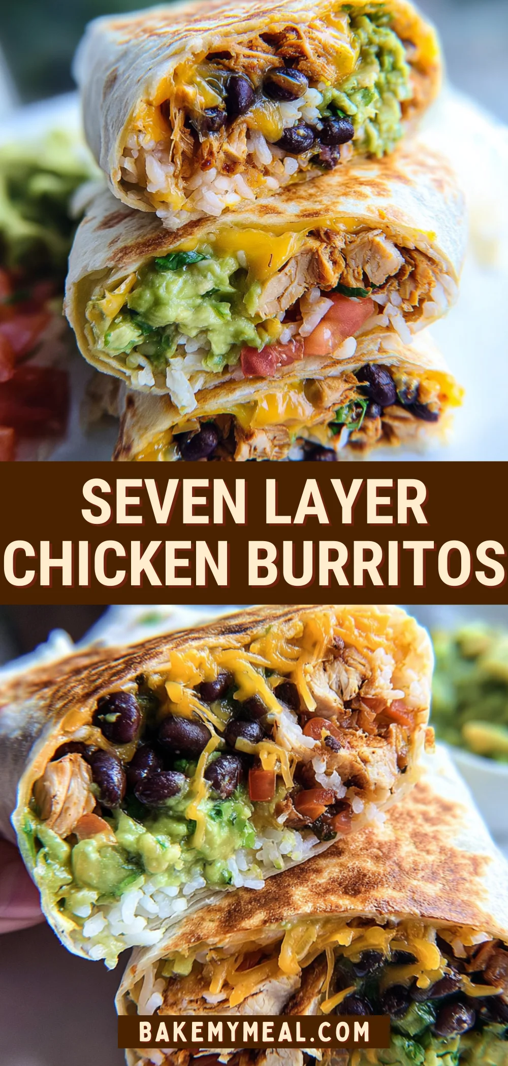 Seven Layer Chicken Burritos 17 Pinterest Hidden Image