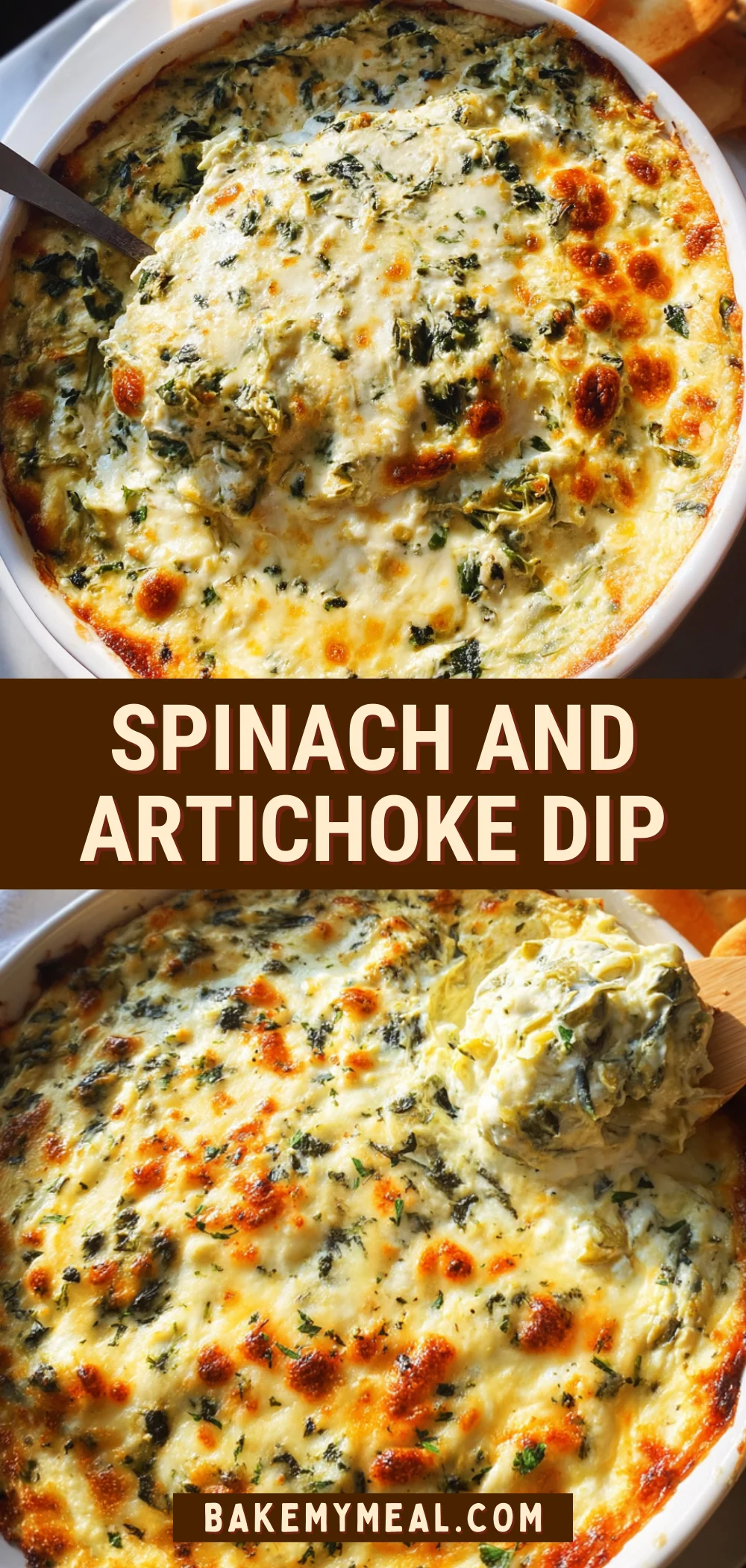 Spinach and Artichoke Dip 22 Pinterest Hidden Image