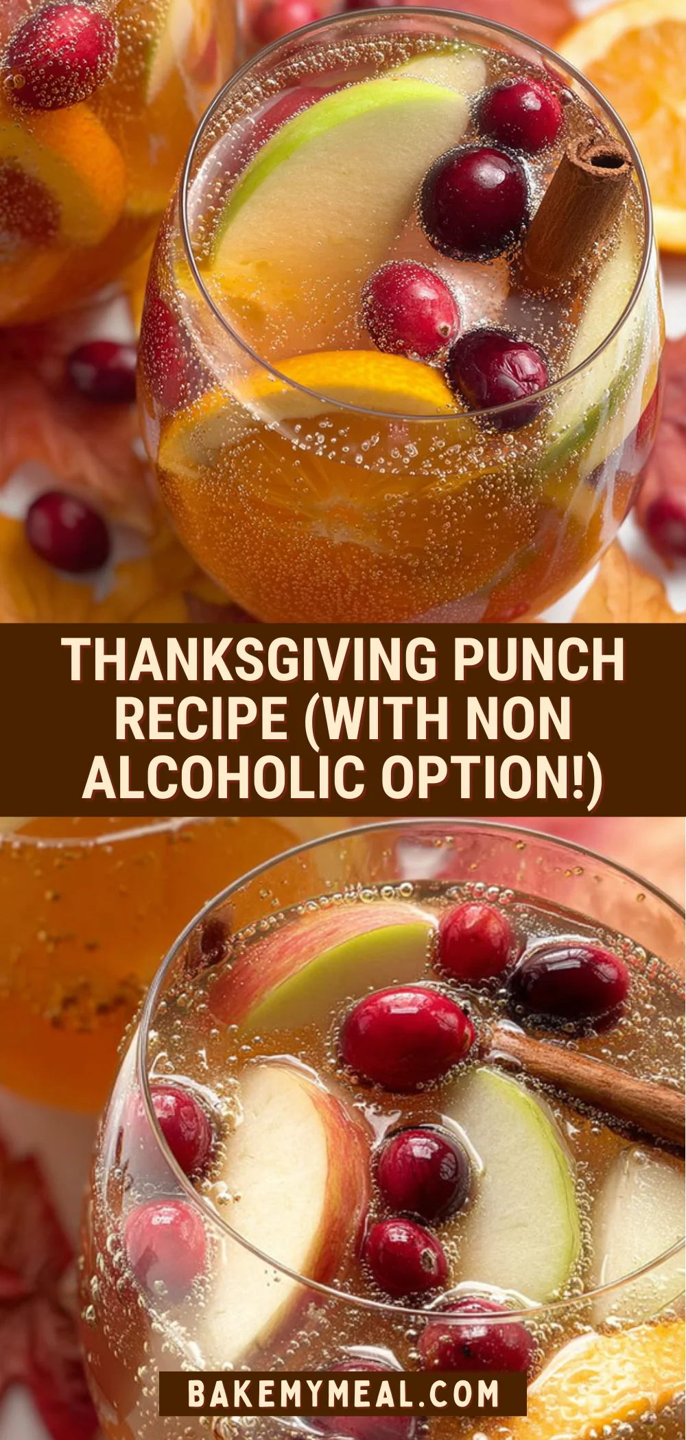 Thanksgiving Punch Recipe (with non alcoholic option!) 17 Pinterest Hidden Image