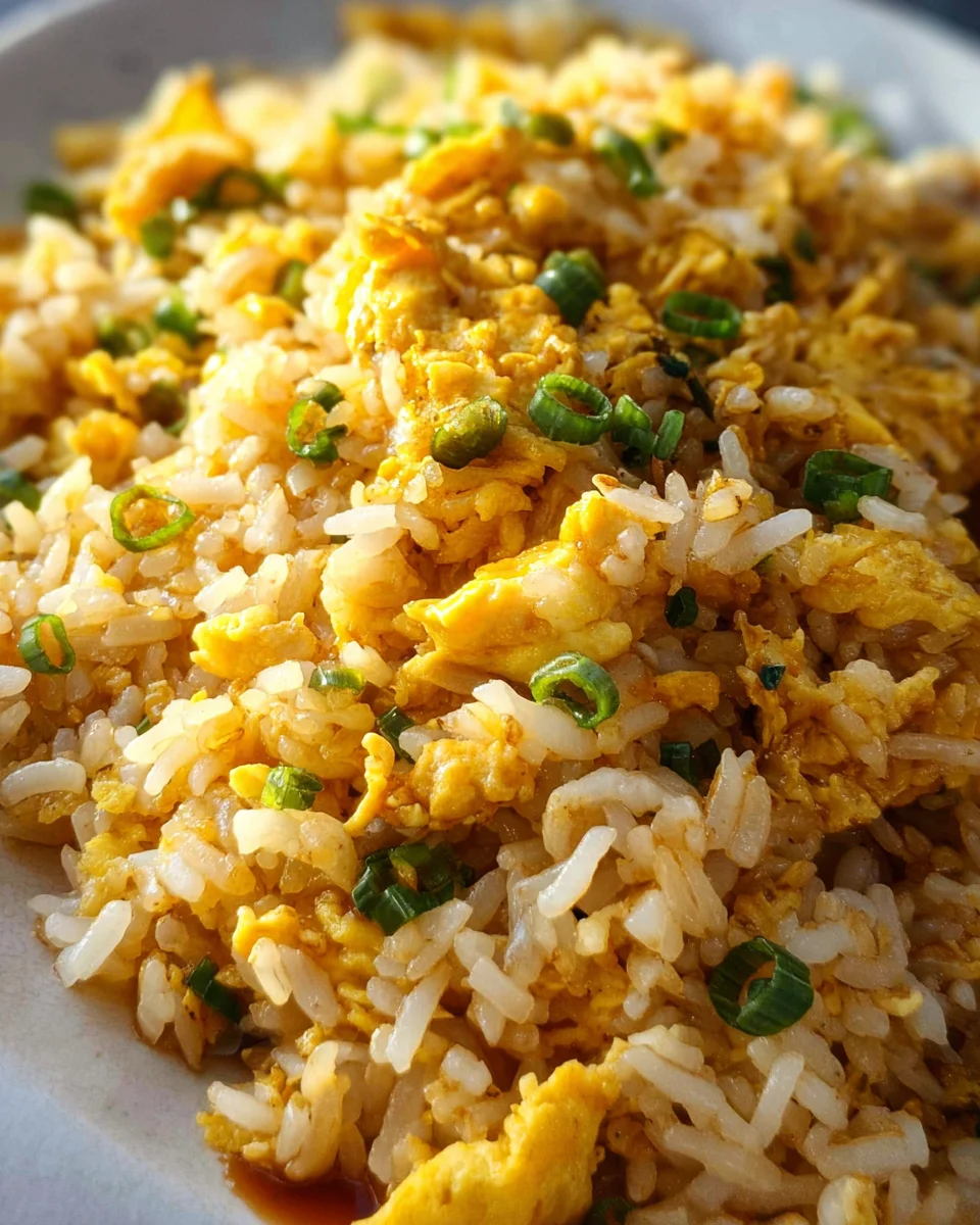 10 min. Easy Egg Fried Rice (only 6 ingredients!)
