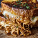 BBQ Chicken Grilled Cheese Sandwich