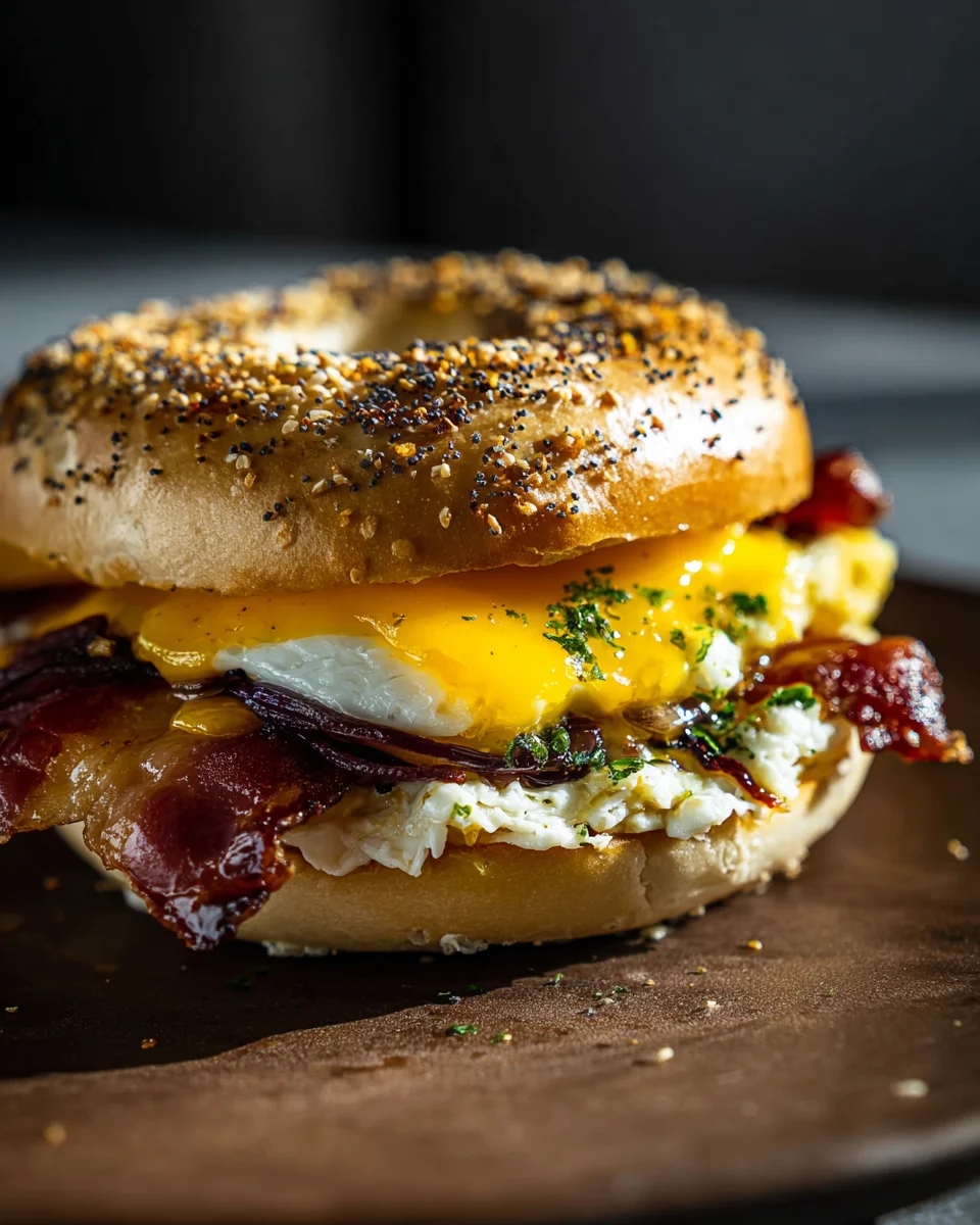 Bagel Breakfast Sandwich 16 Bagel