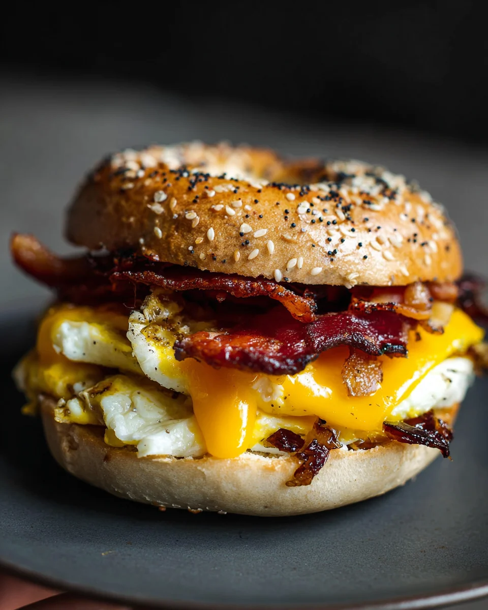 Bagel Breakfast Sandwich 17 Bagel