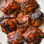 Caramelized BBQ Chicken Thighs in the Oven