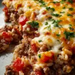 Cheesy Hamburger Rice Casserole