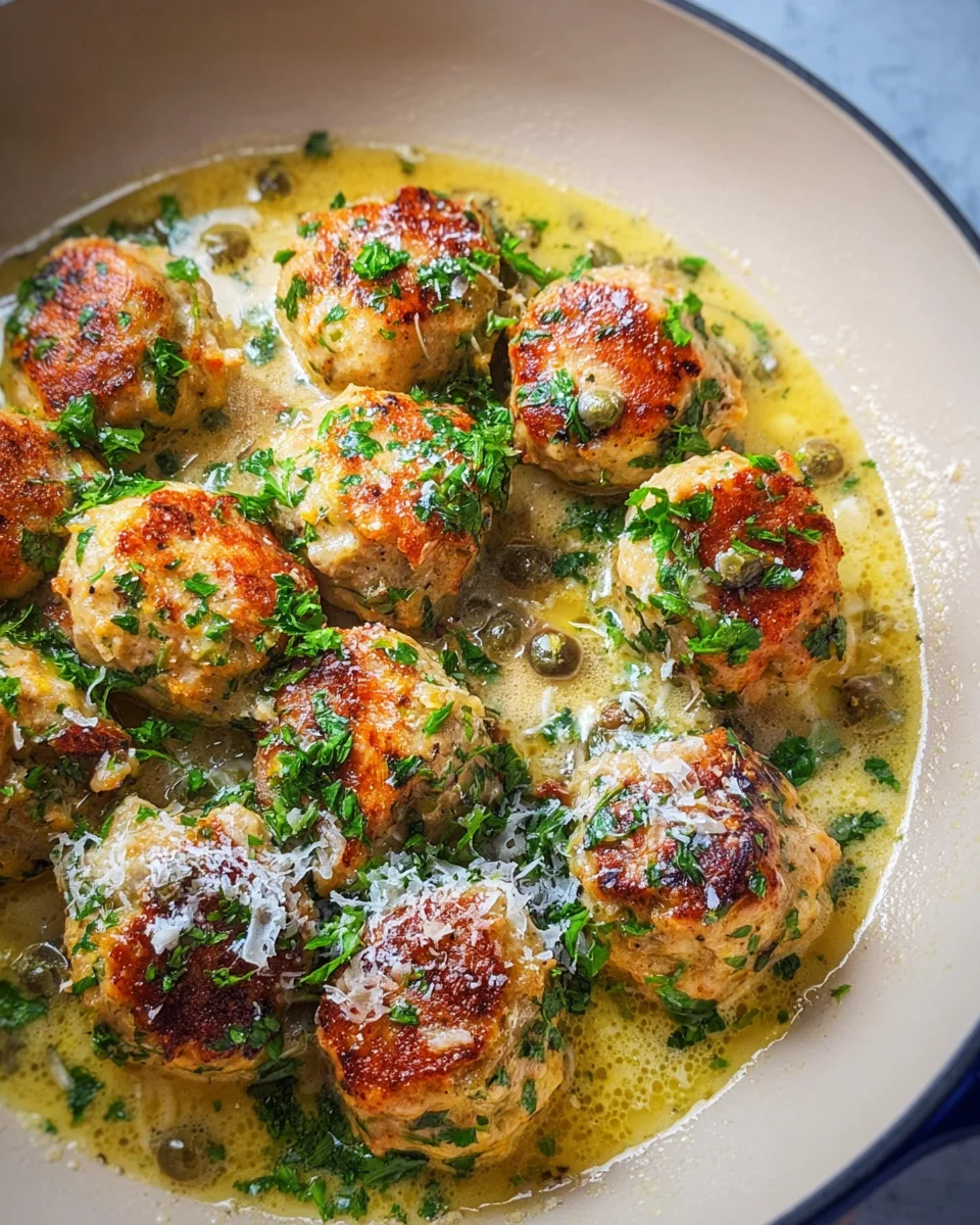 Chicken Piccata Meatballs