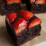 Chocolate Covered Strawberry Brownies