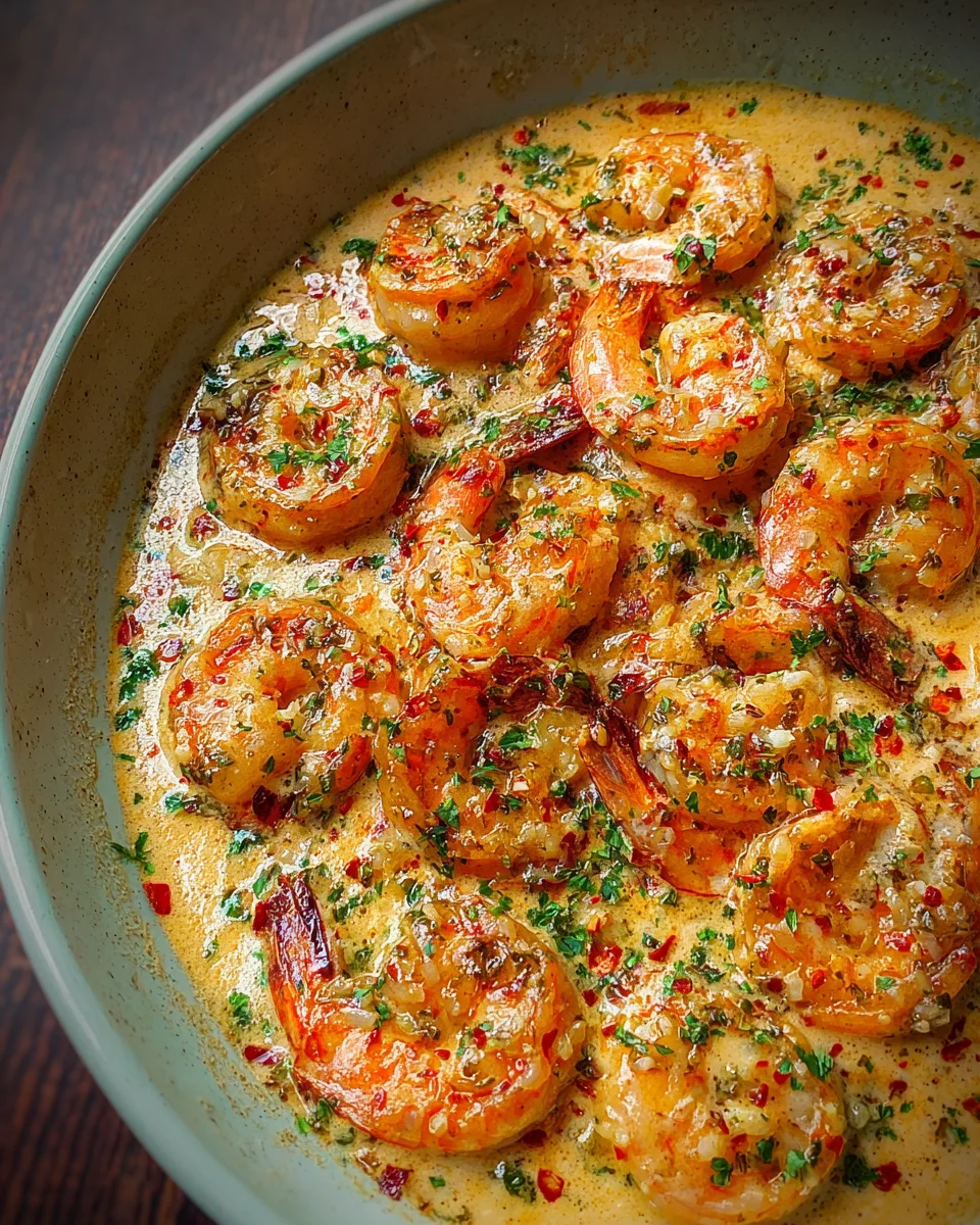 Creamy Garlic Shrimp (15 Minutes) 25 Creamy