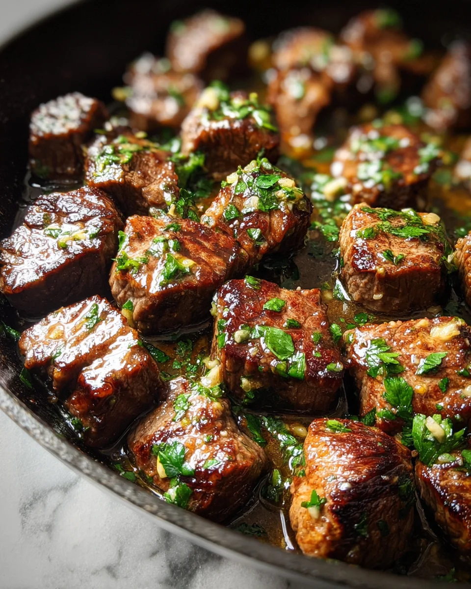 Garlic Butter Steak Bites 16 Garlic