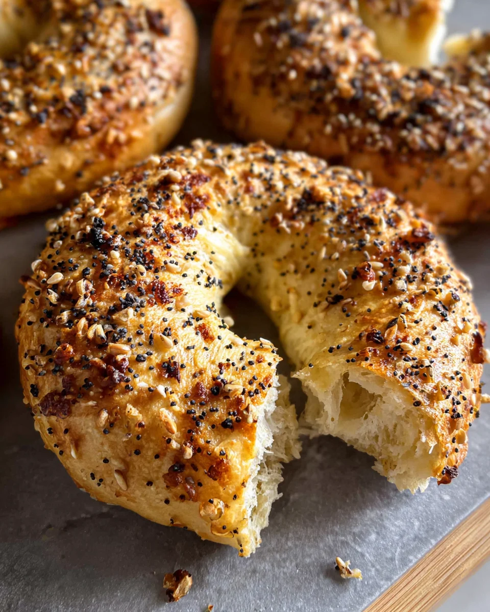 Greek Yogurt Bagels (4 Ingredients)