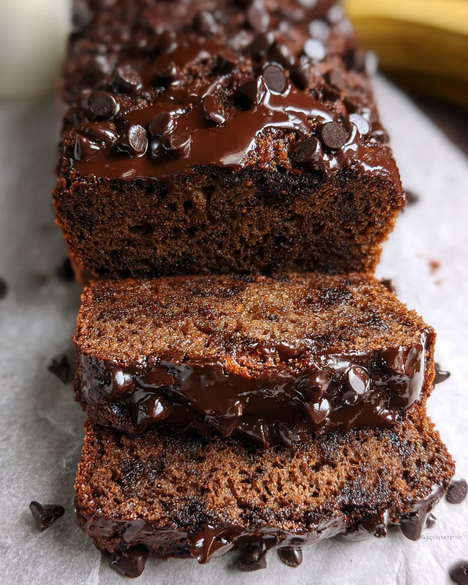 Healthy Chocolate Banana Bread