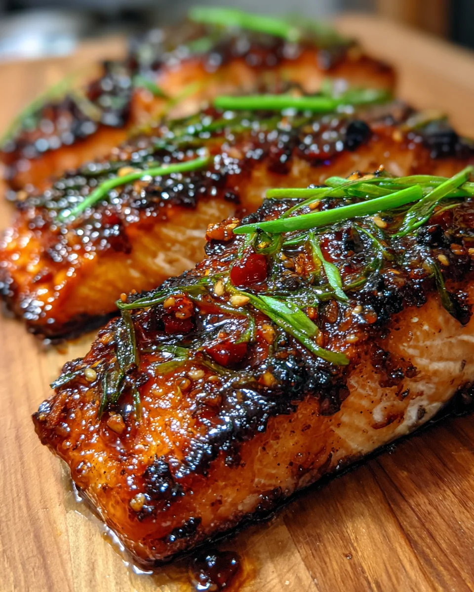 Honey Garlic Glazed Salmon