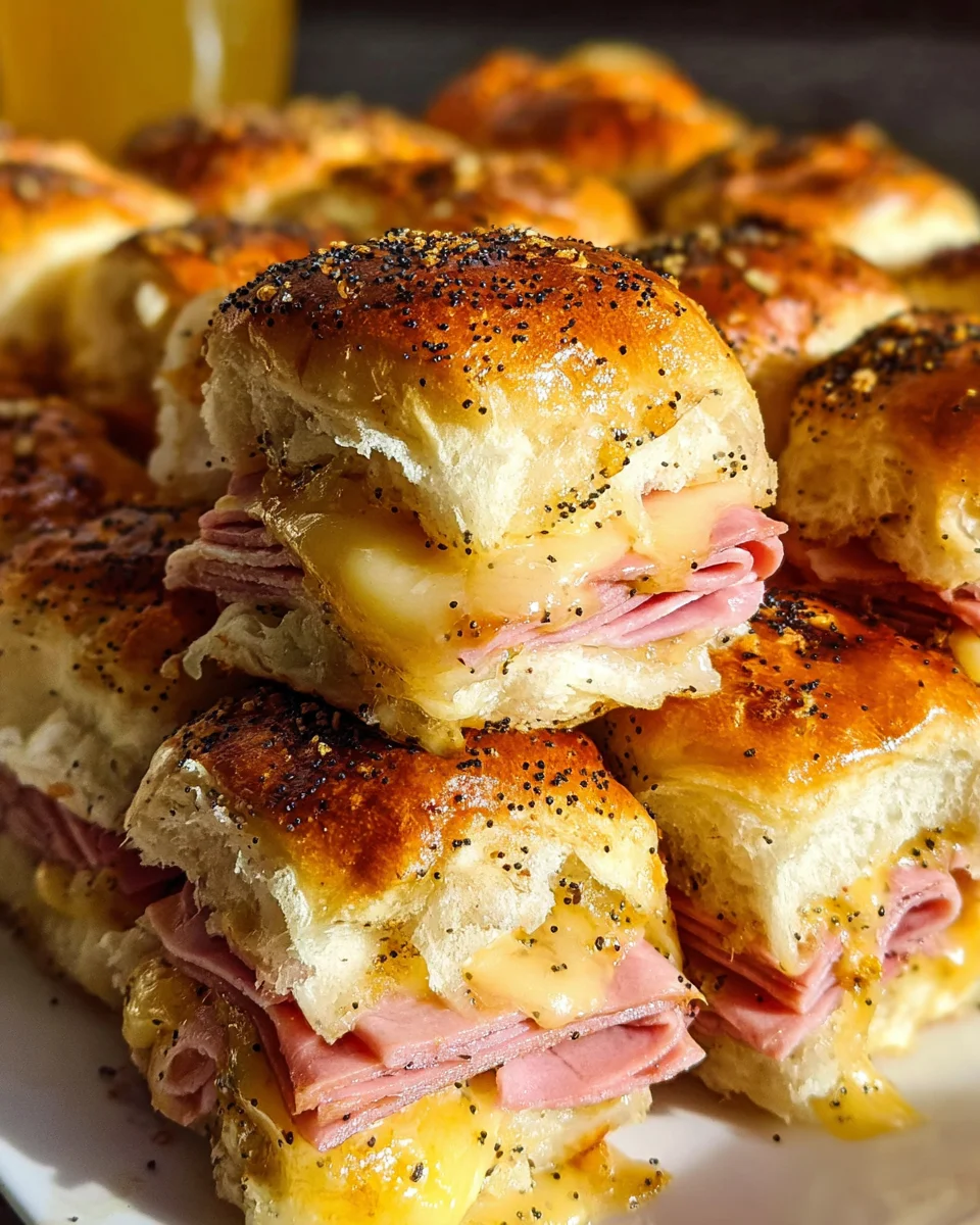 Hot Ham and Cheese Sliders 24 Hot