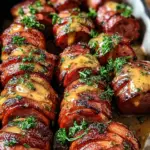 Mustard Hasselback Kielbasa Bites