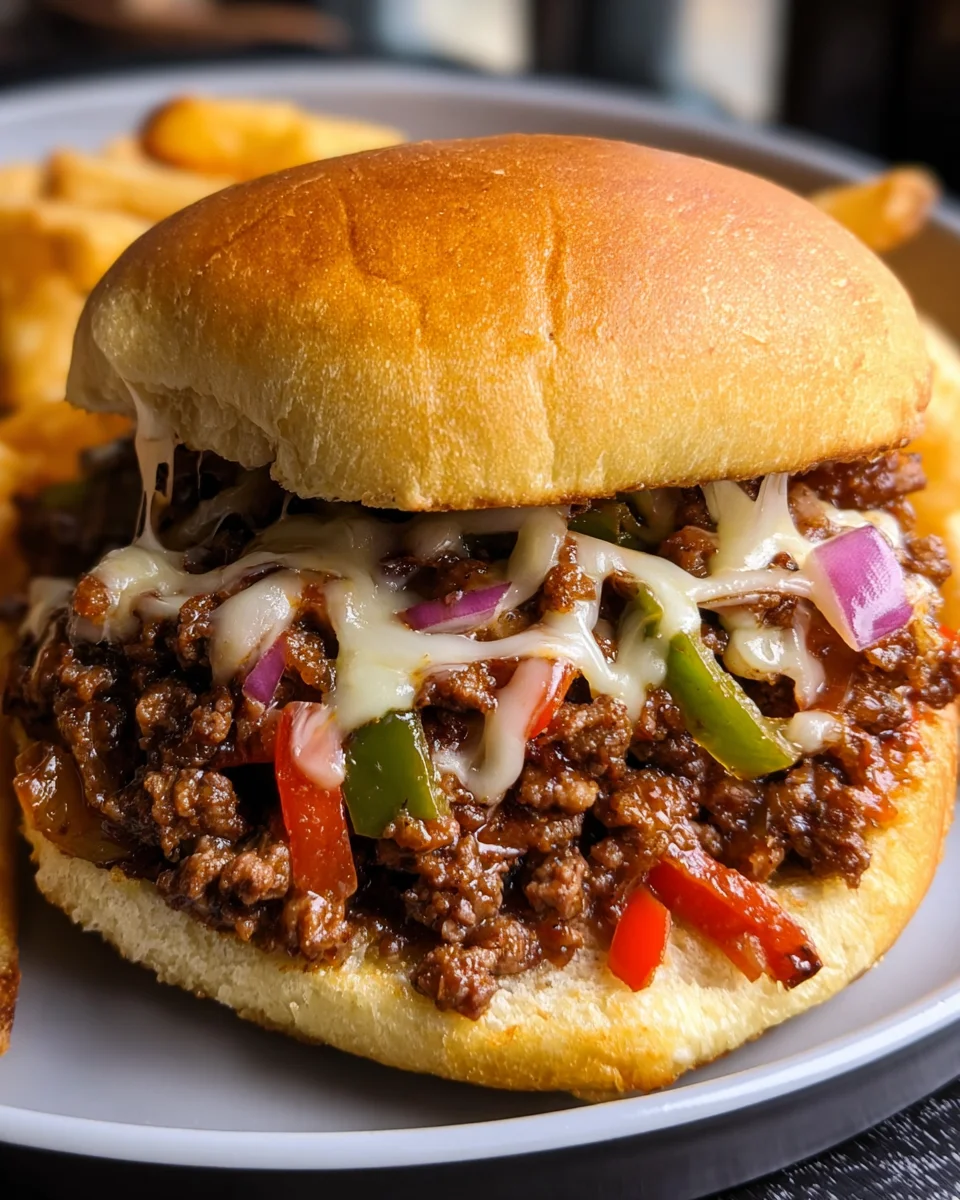 Philly Cheesesteak Sloppy Joes
