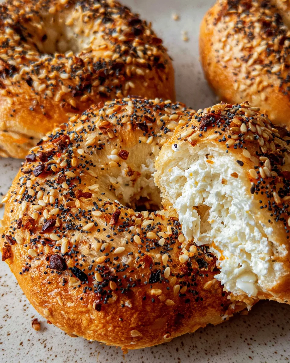 Simple 3-Ingredient Cottage Cheese Protein Bagels