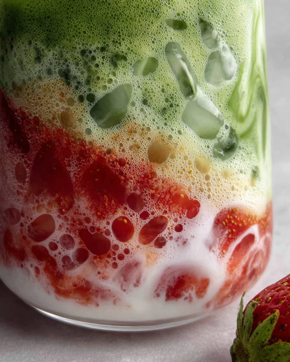 Strawberry Matcha Latte 17 Strawberry