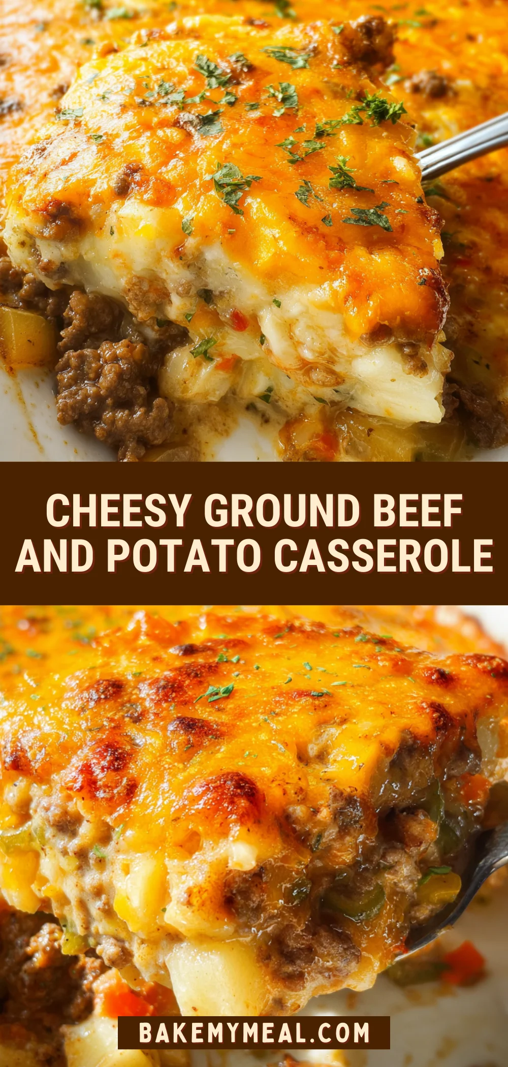 Cheesy Ground Beef and Potato Casserole 23 Pinterest Hidden Image