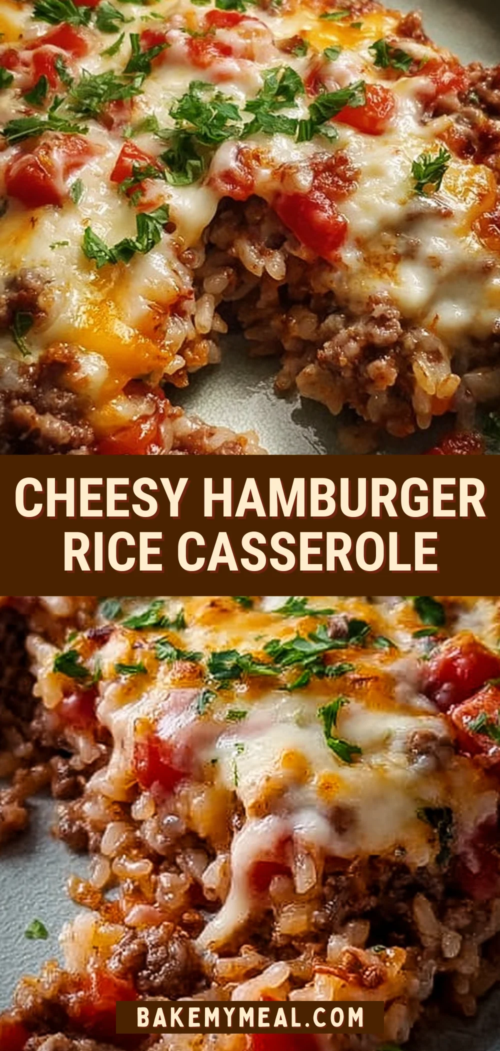 Cheesy Hamburger Rice Casserole 15 Pinterest Hidden Image