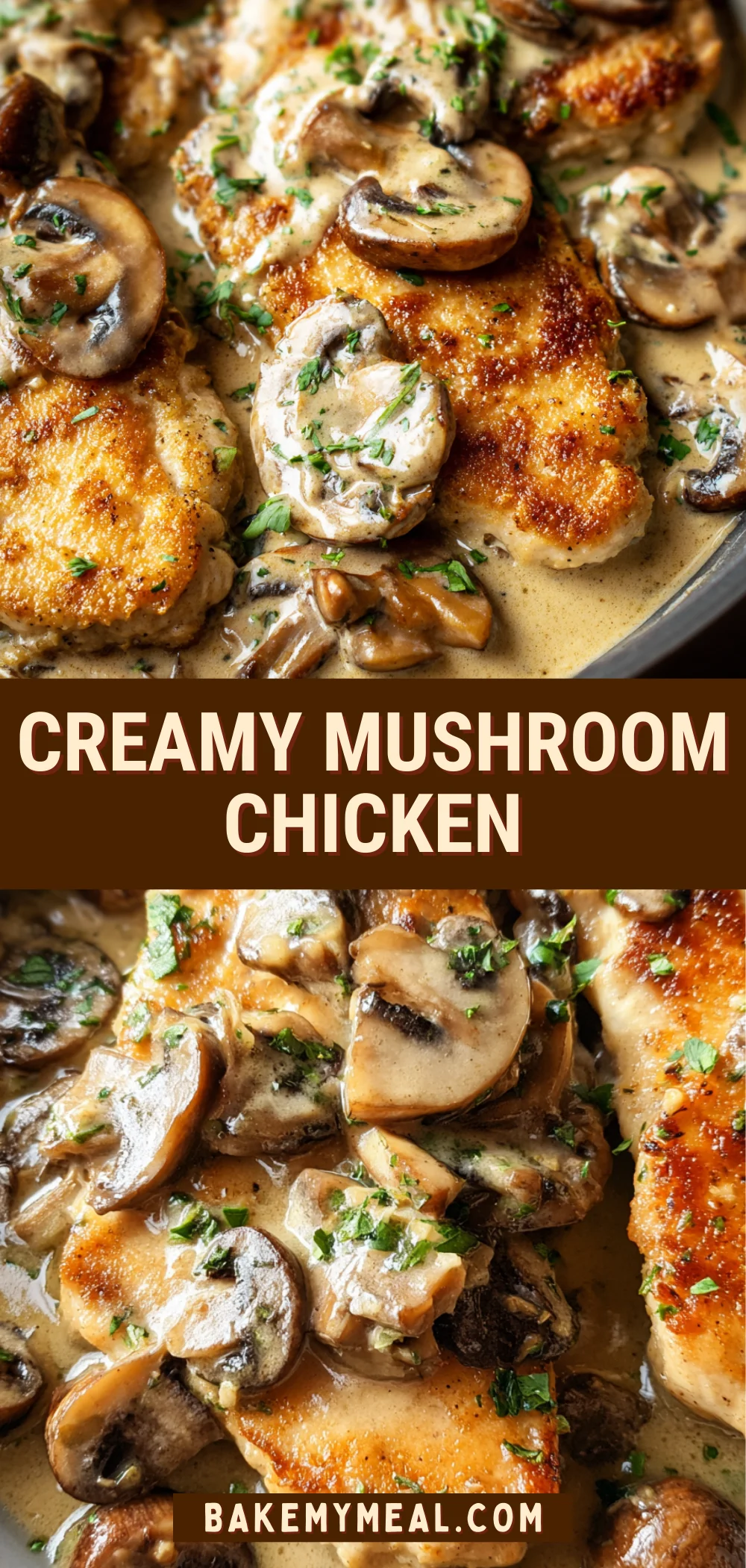 Creamy Mushroom Chicken 22 Pinterest Hidden Image