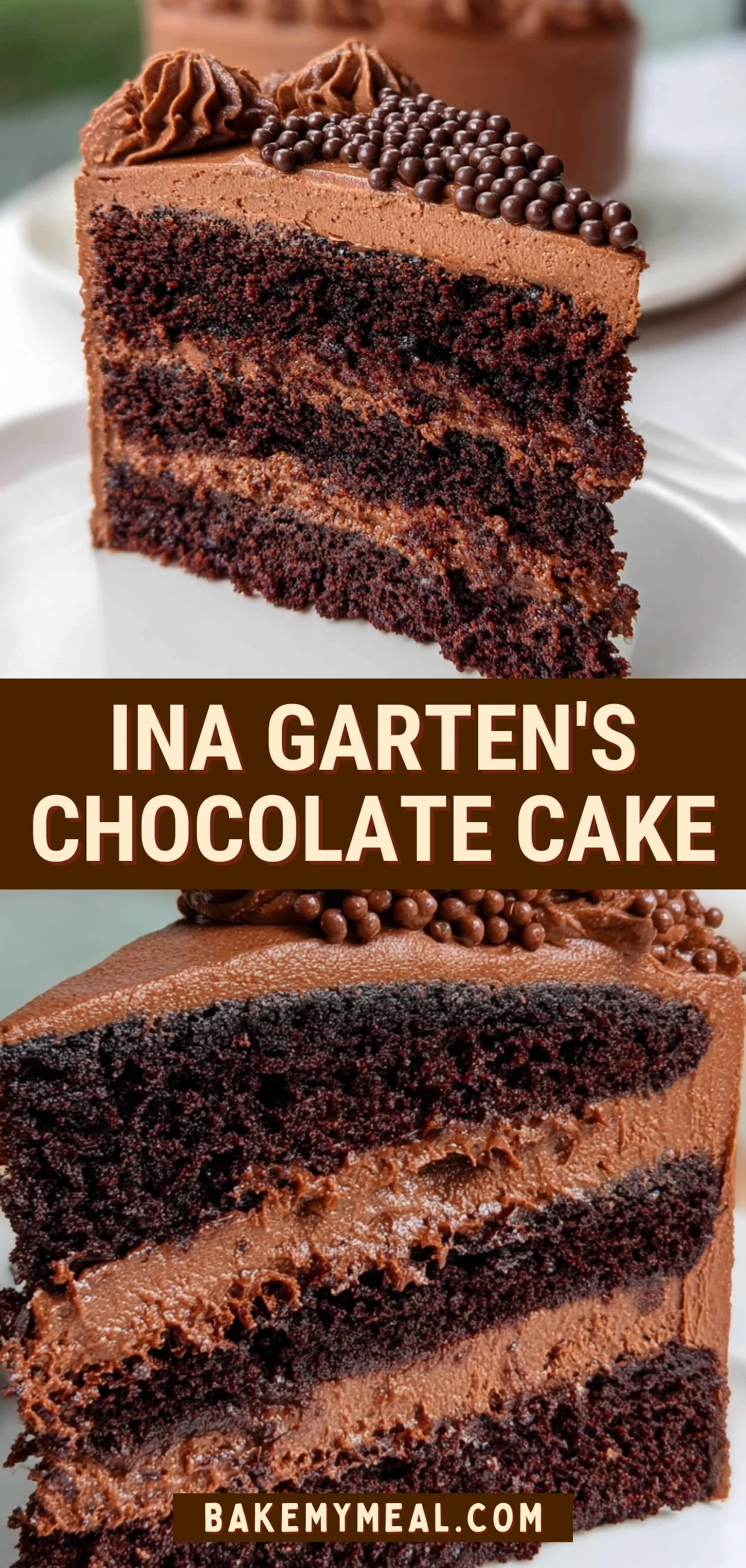 Ina Garten's Chocolate Cake 24 Pinterest Hidden Image