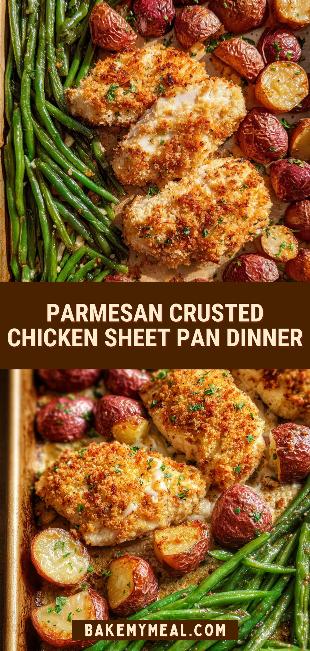 Parmesan Crusted Chicken Sheet Pan Dinner 19 Pinterest Hidden Image
