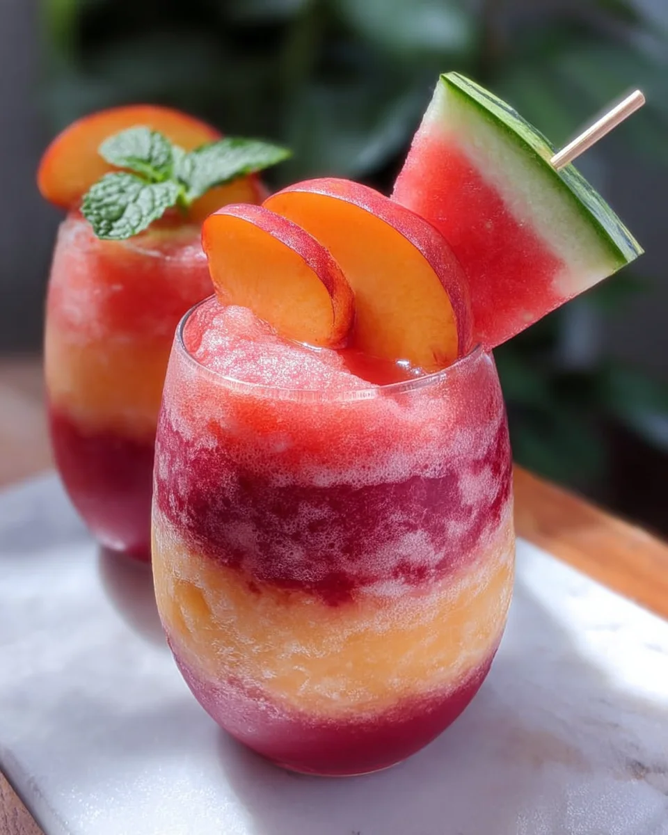 Alcohol Drinks Watermelon Peach Wine Slushie 20 Alcohol Drinks Watermelon Peach Wine Slushie