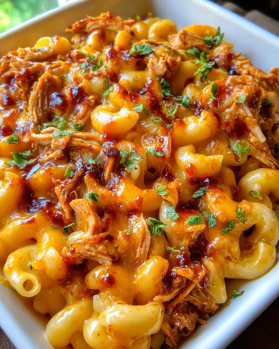 BBQ Chicken Mac and Cheese