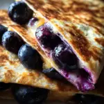 Blueberry Breakfast Quesadilla