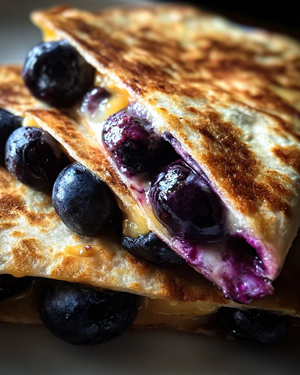 Blueberry Breakfast Quesadilla