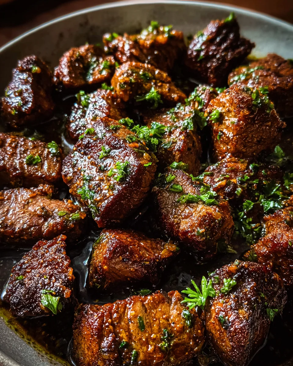 Cajun Garlic Butter Steak Bites