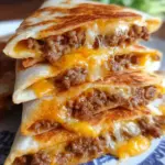 Cheesy Ground Beef Quesadillas
