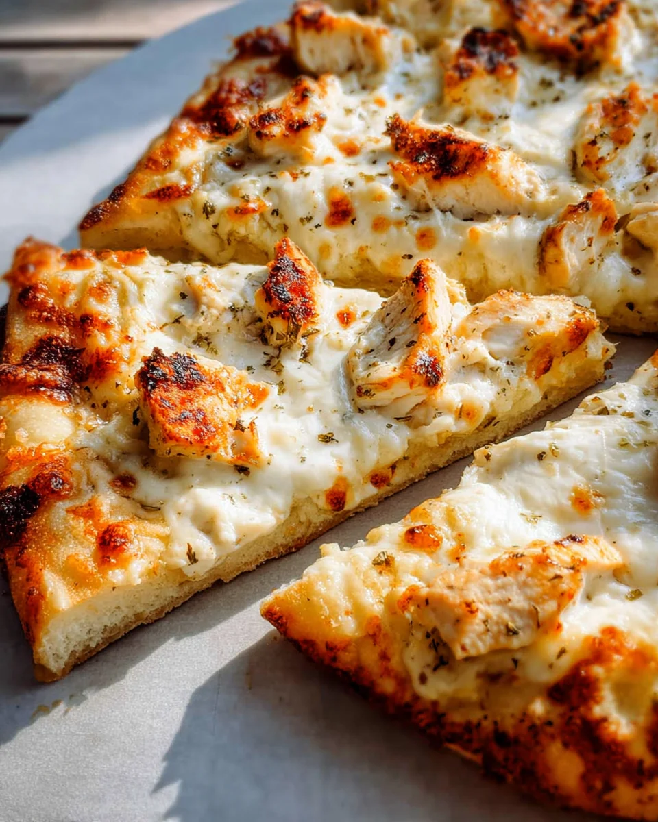 Chicken Alfredo Pizza