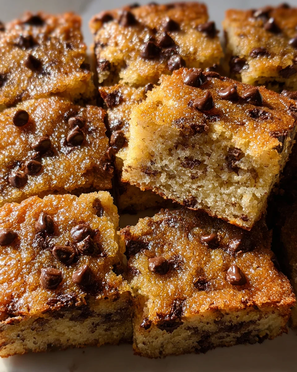Chocolate Chip Banana Bars Recipe