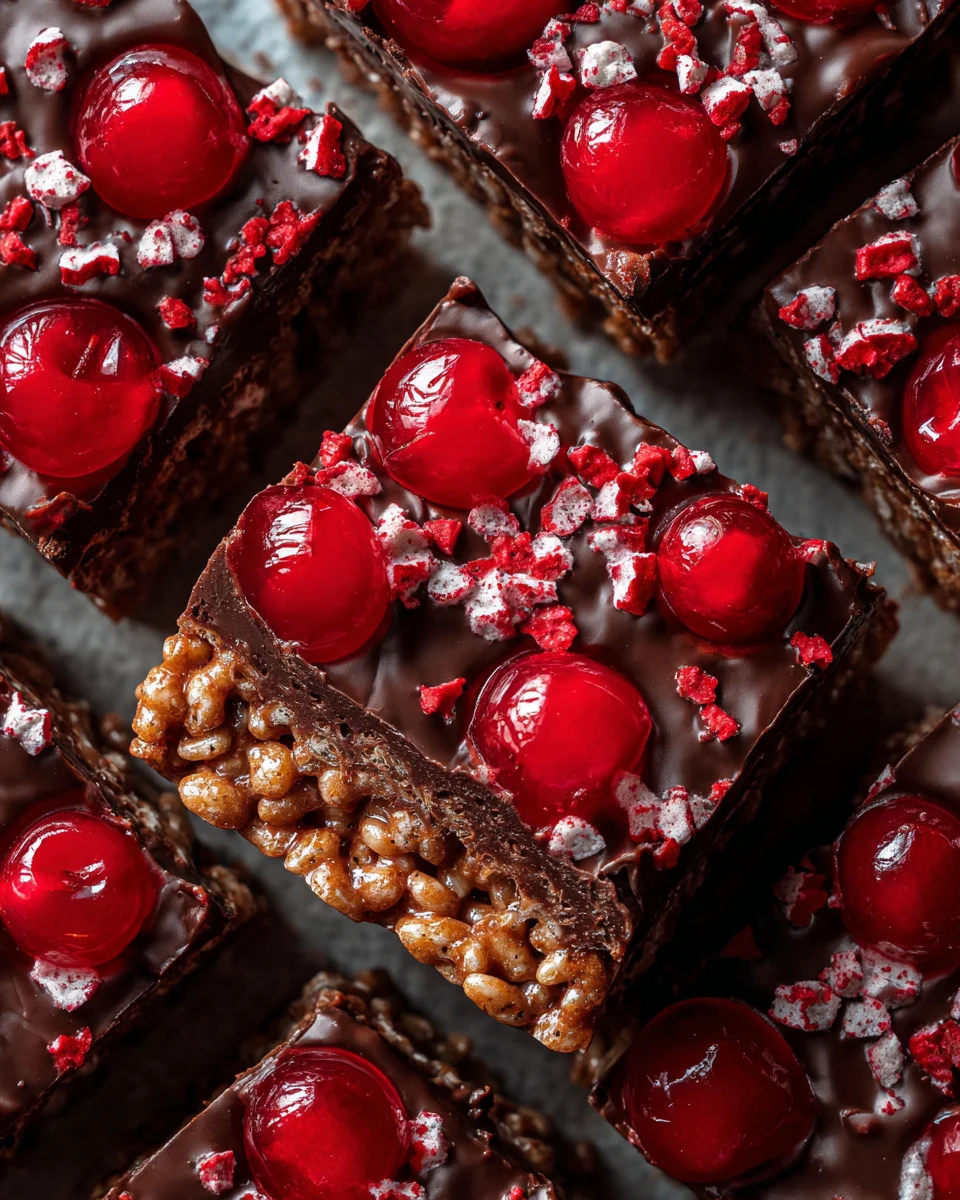 Chocolate Covered Cherry Rice Krispies Treats 21 Chocolate Covered Cherry Rice Krispies Treats