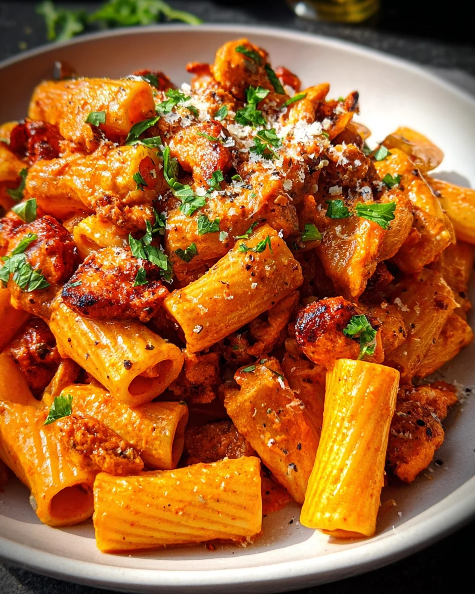 Creamy Chicken and Chorizo Pasta